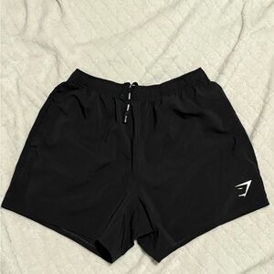 Gymshark Black Athletic Shorts Moisture-Wicking Performance